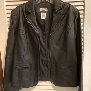 Convington - Leather Jacket/Blazer Sz L 14/16